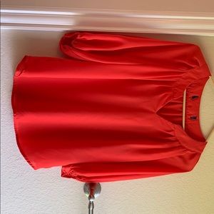 Red blouse